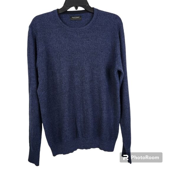 Bruun & Stengade Mens Long Sleeve Crewneck Wool/Acrylic Blend Sweater Size L - Picture 2 of 7